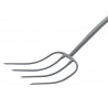 All-Metal 4-Prong Manure Fork T-Handle
