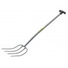 All-Metal 4-Prong Manure Fork T-Handle