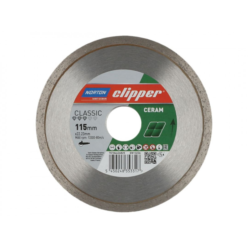 Classic Ceramic Diamond Blade 115 x 22.23mm Classic Ceramic Diamond Blade 115 x 22.23mm