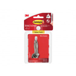 White Mini Hooks Value Pack (Pack 18)