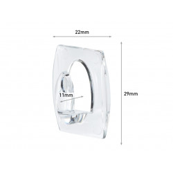Clear Mini Hooks (Pack 6)