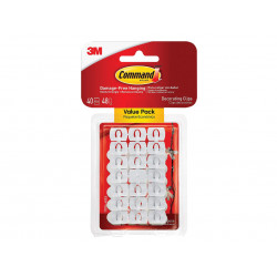 White Decorating Clips (Pack 40)
