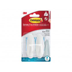 Medium Bathroom Hooks (Pack 2)