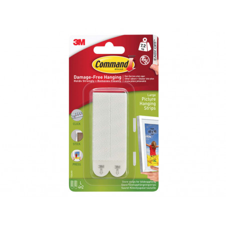 Picture Hanging Strips, Large (Pack 4)