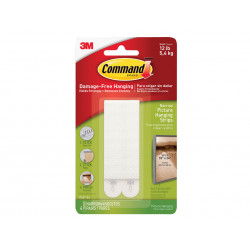 Narrow Picture Hanging Strips (Pack 4)