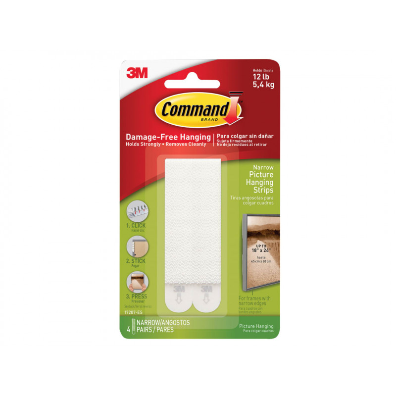 Narrow Picture Hanging Strips (Pack 4) Narrow Picture Hanging Strips (Pack 4)