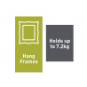 Picture Hanging Strips Set, Medium & Large (Pack 12)