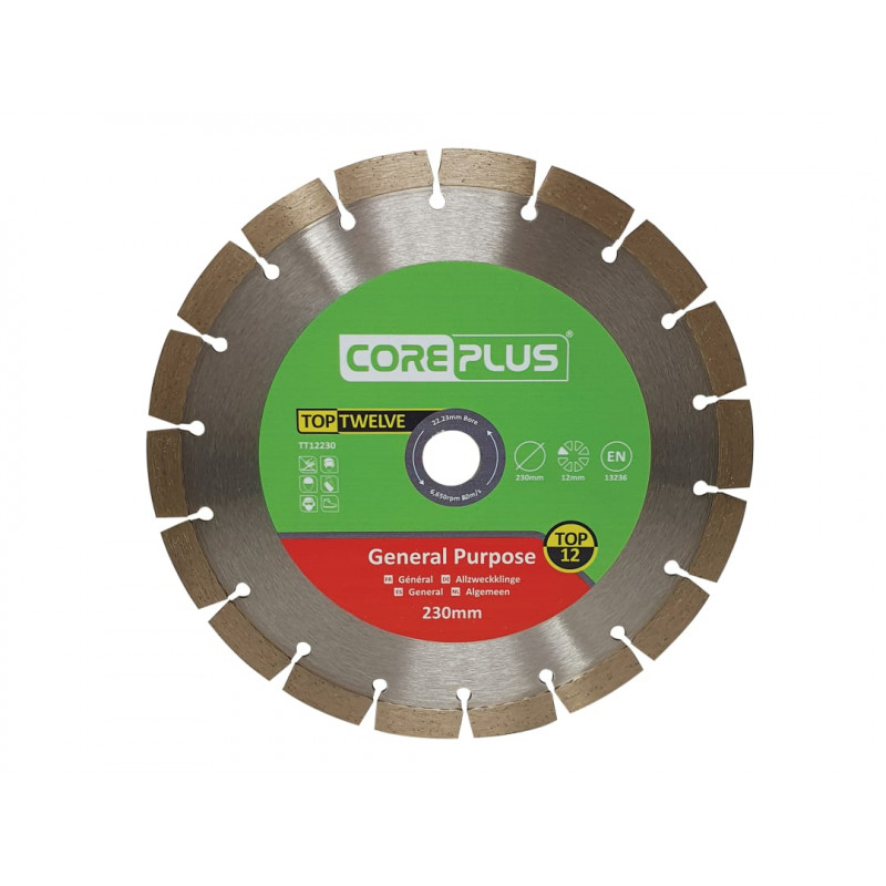 Top Twelve General Purpose Diamond Blade 230mm Top Twelve General Purpose Diamond Blade 230mm