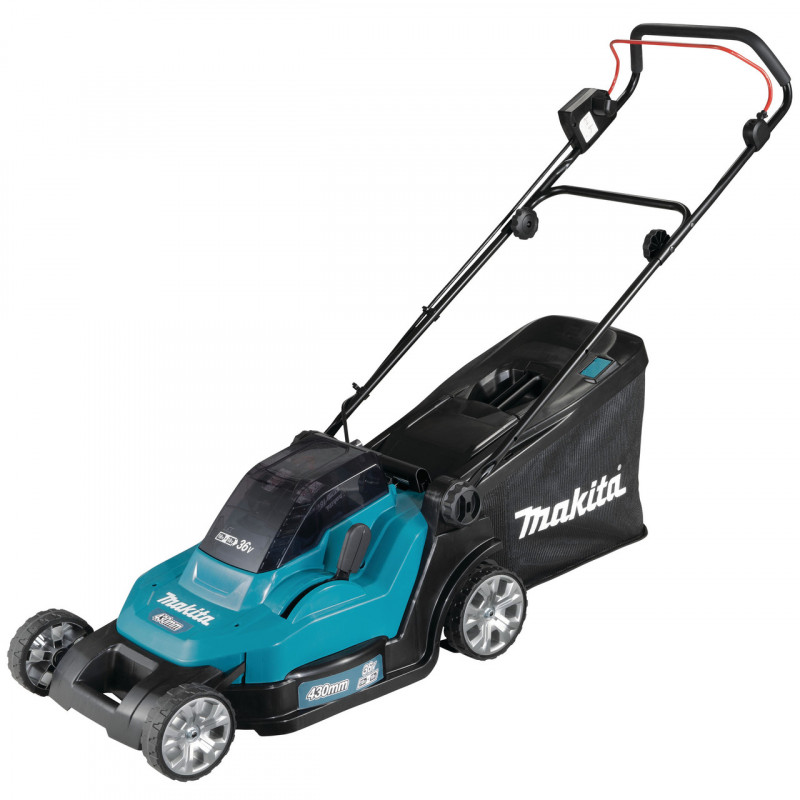 Makita DLM432 LXT 36V Lawn Mower 430mm (2 × 5.0Ah Batteries)