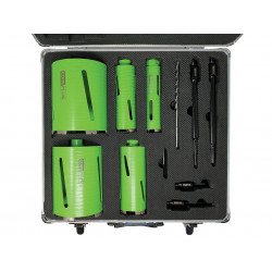DCDKIT11 Diamond Dry Core Drill Bit Set, 11 Piece