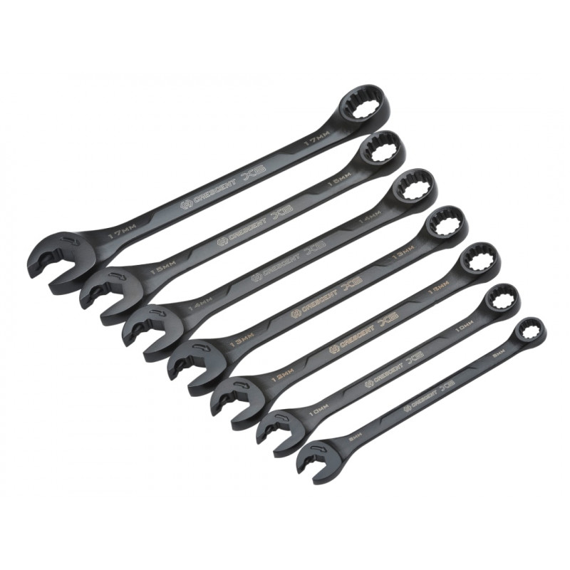 X6™ Open End Ratcheting Spanner Set, 7 Piece X6™ Open End Ratcheting Spanner Set, 7 Piece