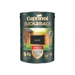 Ducksback 5 Year Waterproof for Sheds & Fences Black 5 litre