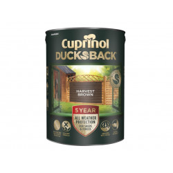 Ducksback 5 Year Waterproof for Sheds & Fences Harvest Brown 5 litre