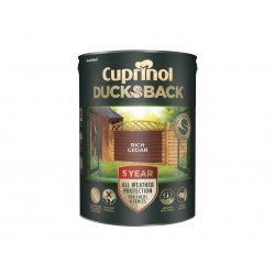 Ducksback 5 Year Waterproof for Sheds & Fences Rich Cedar 5 litre