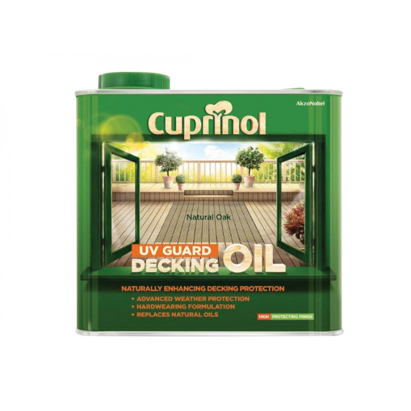 UV Guard Decking Oil Natural Oak 2.5 litre UV Guard Decking Oil Natural Oak 2.5 litre