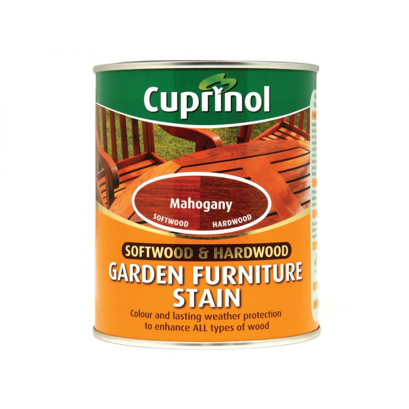 Softwood & Hardwood Garden Furniture Stain Mahogany 750ml Softwood & Hardwood Garden Furniture Stain Mahogany 750ml