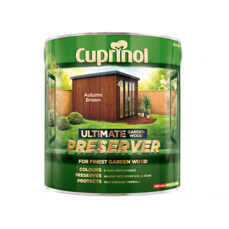 Ultimate Garden Wood Preserver Autumn Brown 4 litre