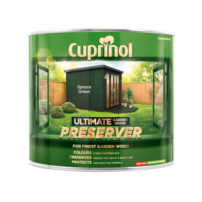 Ultimate Garden Wood Preserver Spruce Green 1 litre Ultimate Garden Wood Preserver Spruce Green 1 litre
