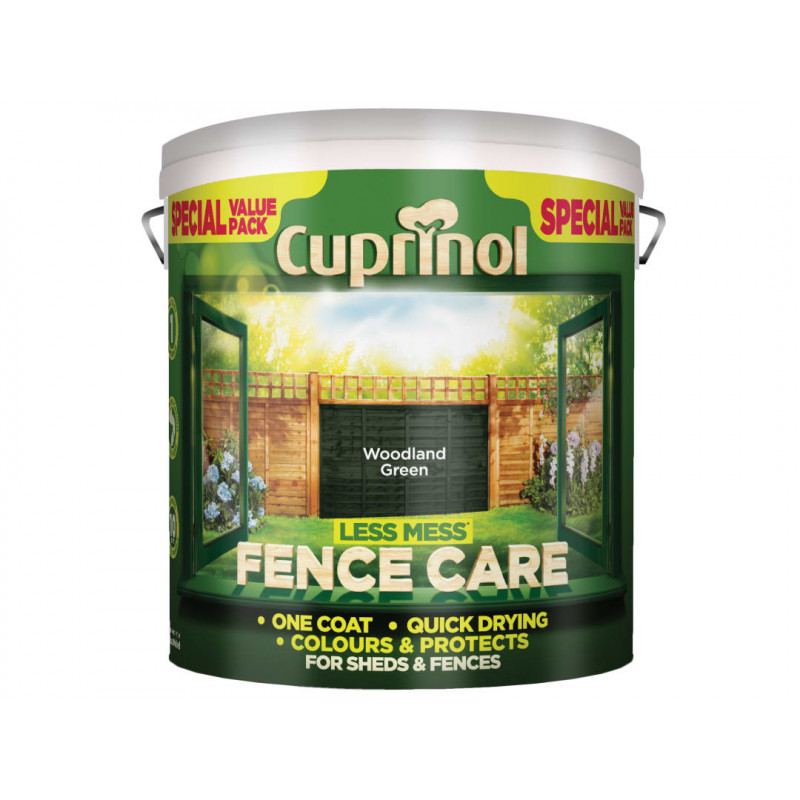 Less Mess Fence Care Woodland Green 6 litre Less Mess Fence Care Woodland Green 6 litre