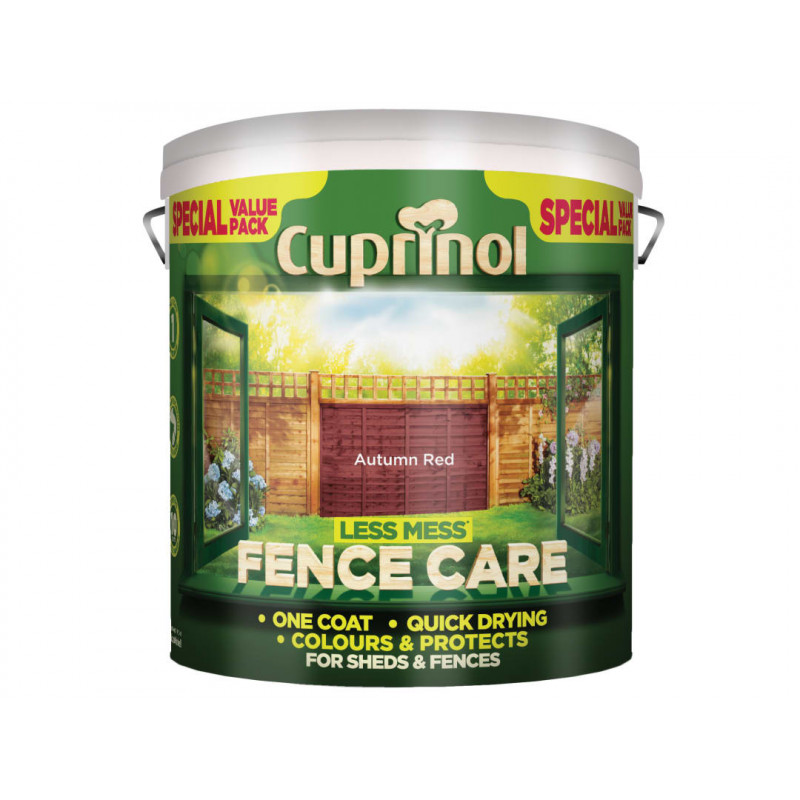Less Mess Fence Care Autumn Red 6 litre