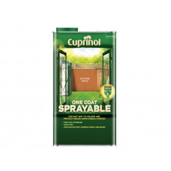 One Coat Sprayable Fence Treatment Autumn Gold 5 litre