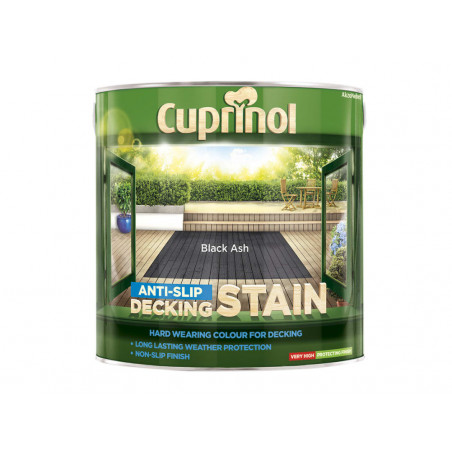 Anti-Slip Decking Stain Black Ash 2.5 litre