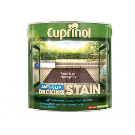 Anti-Slip Decking Stain American Mahogany 2.5 litre