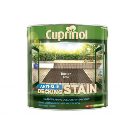Anti-Slip Decking Stain Boston Teak 2.5 litre