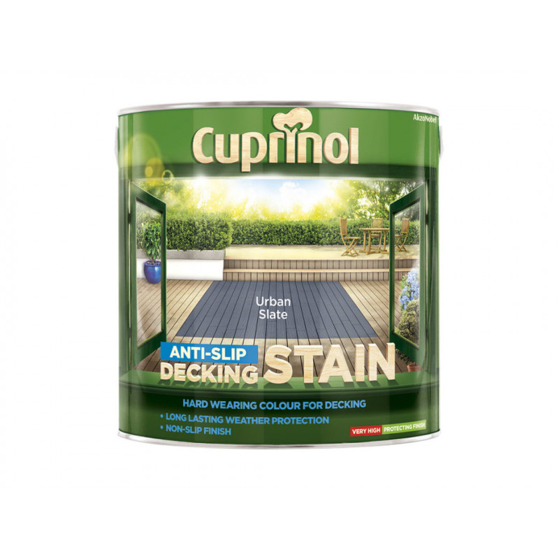 Anti-Slip Decking Stain Urban Slate 2.5 litre Anti-Slip Decking Stain Urban Slate 2.5 litre