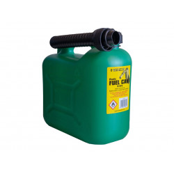 Unleaded Petrol Can & Spout Green 5 litre