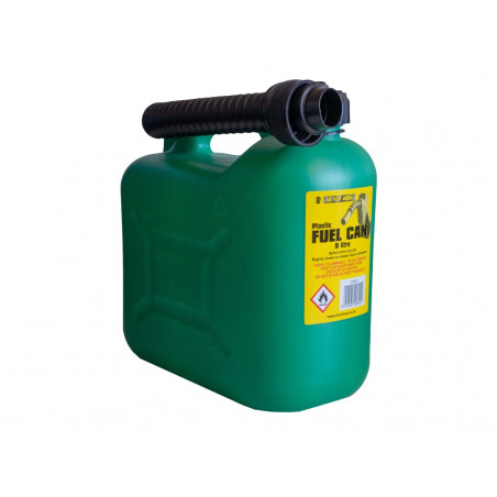Unleaded Petrol Can & Spout Green 5 litre