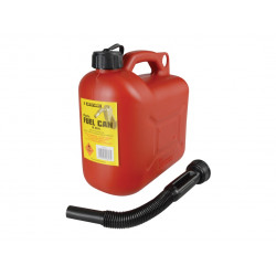 Leaded Petrol Can & Spout Red 5 litre