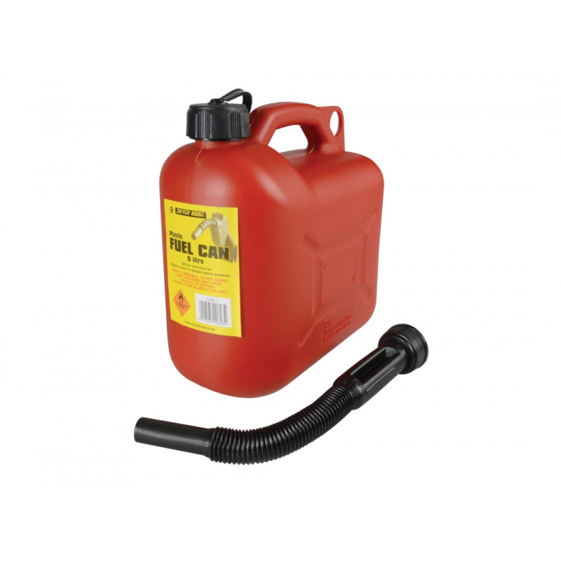 Leaded Petrol Can & Spout Red 5 litre Leaded Petrol Can & Spout Red 5 litre