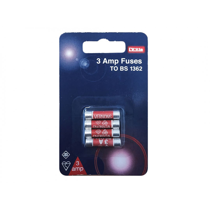 3A Fuse (Pack of 4) 3A Fuse (Pack of 4)