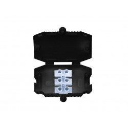 3 Pole Connector Box 10A Black