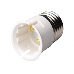 E27 to B22 Adaptor White