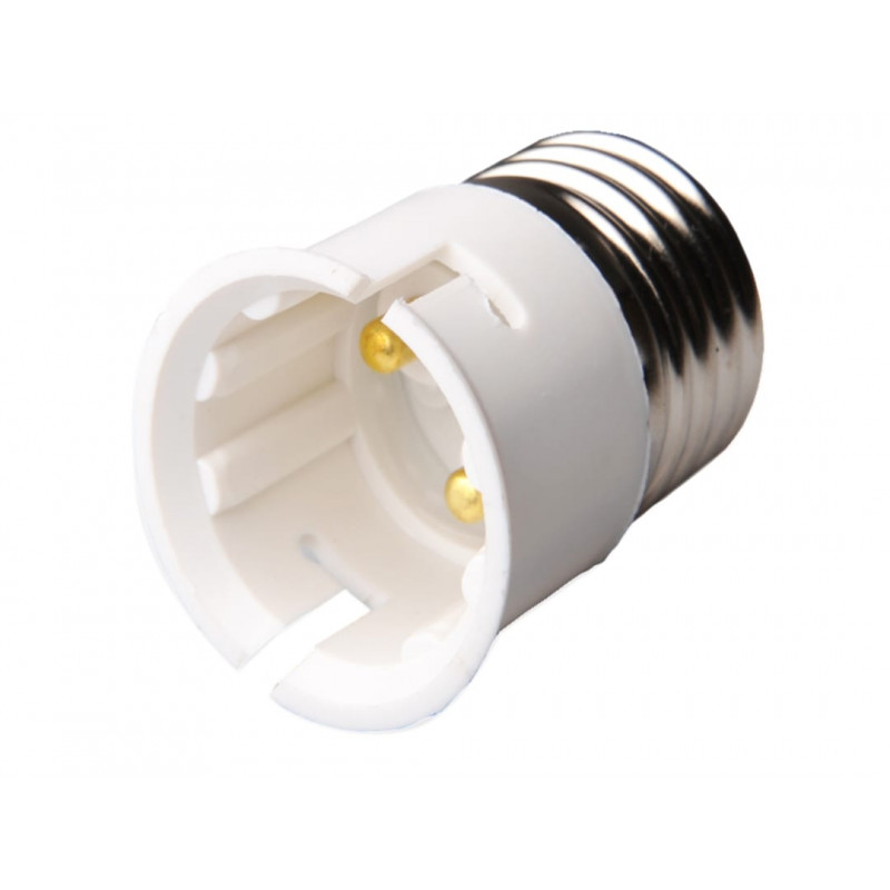 E27 to B22 Adaptor White E27 to B22 Adaptor White