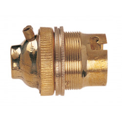 BC Brass 1/2in Unswitched Lamp Holder