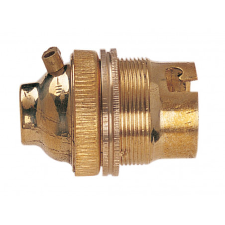 BC Brass 1/2in Unswitched Lamp Holder
