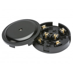 6-Terminal Junction Box 20A Black