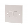Light Switch 2-Gang 2-Way 10A