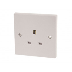 Unswitched Socket 1-Gang 13A