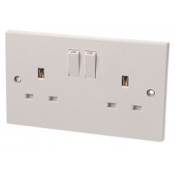 Switched Socket 2-Gang 13A