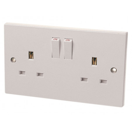 Switched Socket 2-Gang 13A
