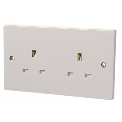 Unswitched Socket 2-Gang 13A