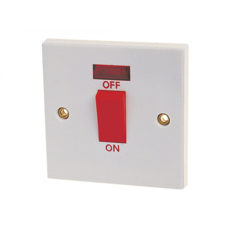 Double Pole Switch with Pilot Lamp 45A Double Pole Switch with Pilot Lamp 45A