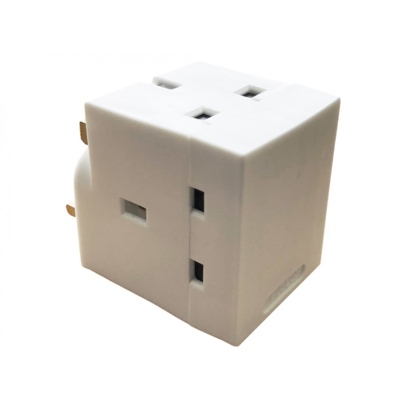 3 Way Adaptor 13A Fused 3 Way Adaptor 13A Fused