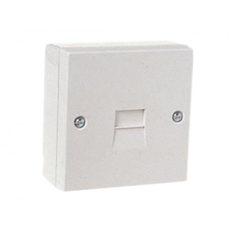 Telephone Socket 1 Way White Telephone Socket 1 Way White