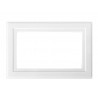 White Finger Plate 2-Gang