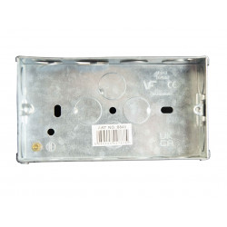 Metal Back Box 2-Gang 35mm